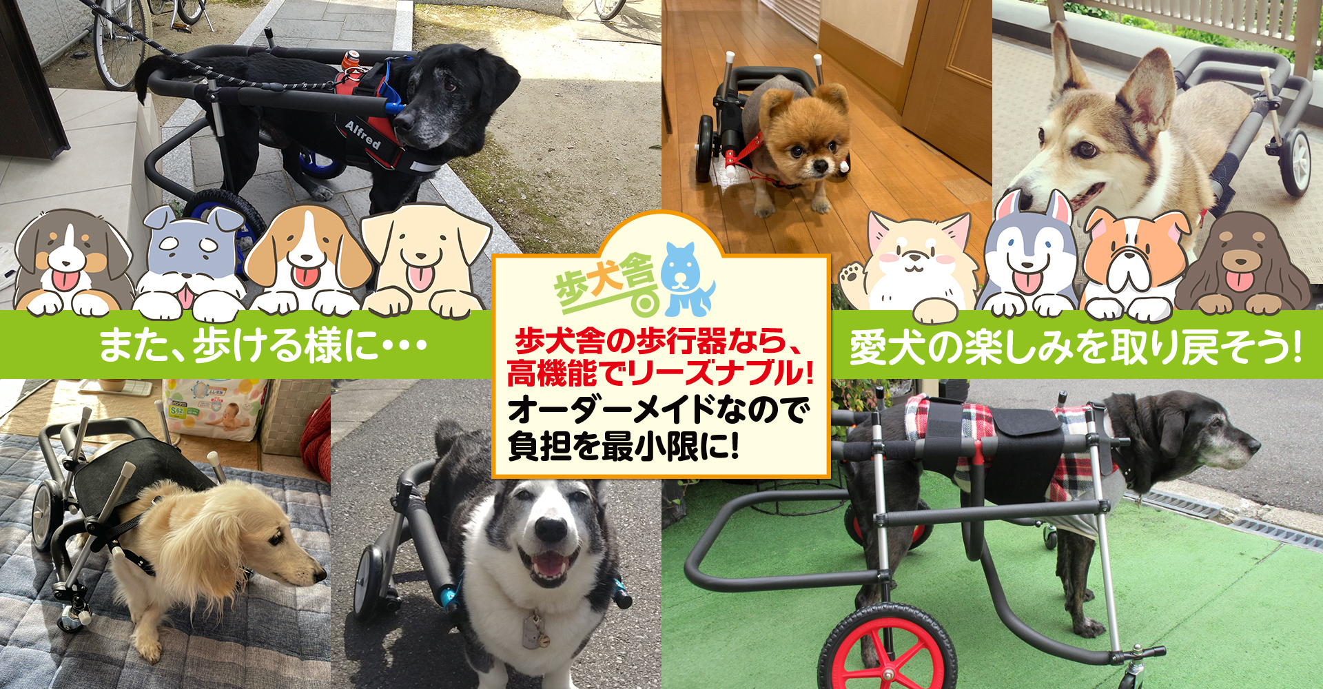 MIX犬4輪歩行器！リハビリ!食事補助!犬の歩行器！介護用!犬用車椅子!-